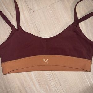 Meshki Chocolate and Caramel Sports Bra